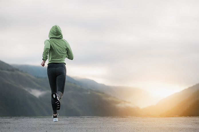 Mujer corriendo